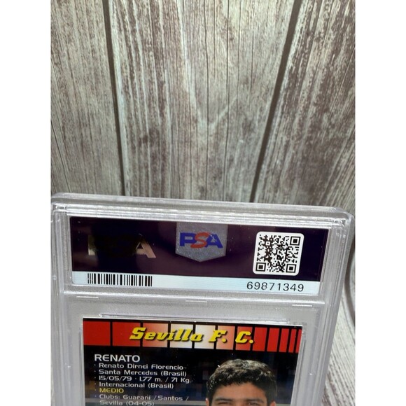 2004 PANINI SPORTS RENATO Florencio MEGA CRACKS #283 PSA Nm 7 Sevilla Fc - Picture 9 of 10